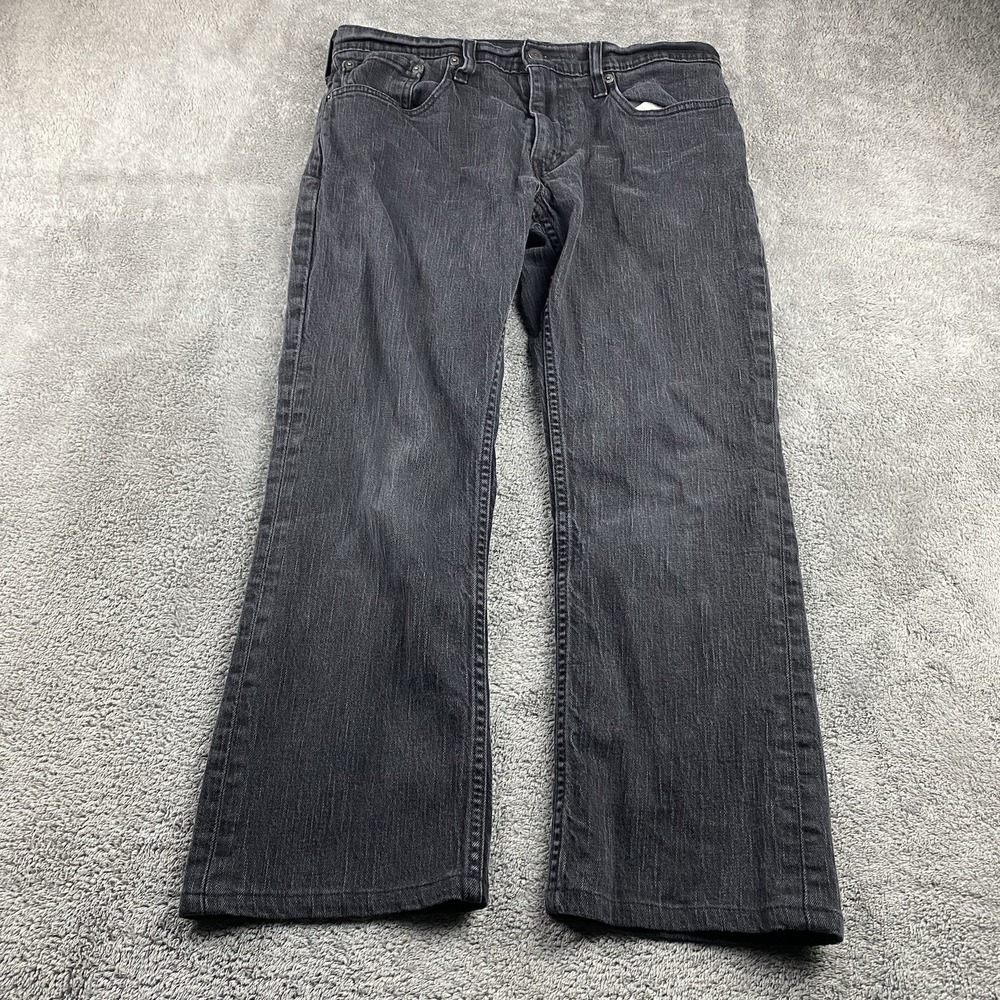 Levis 559 Relaxed Straight Fit Jeans Mens 32x25 Black Low Rise